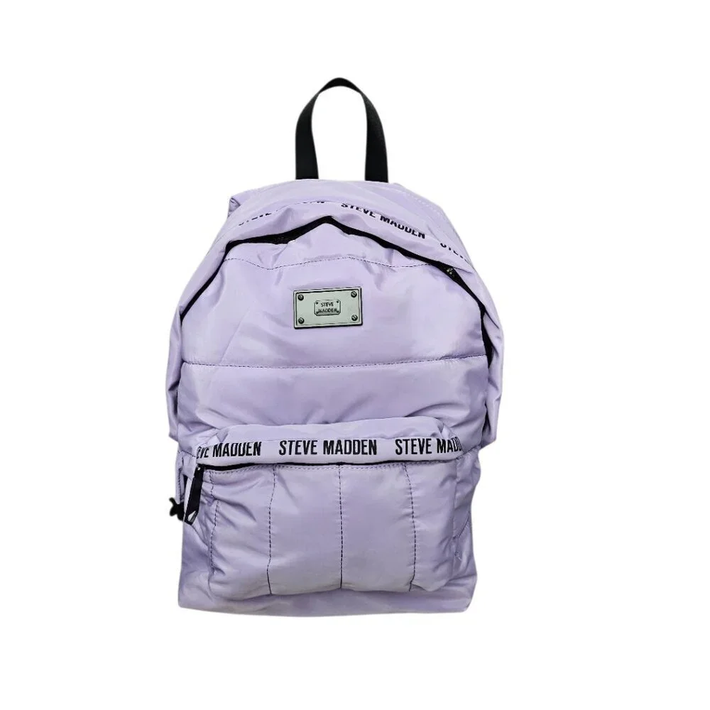 Steve Madden Bariaa Wild Nylon Padded Large Satchel Purple Backpack